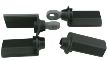 RPM - Shock Shaft Guards, Black, for most Associated 1:10 Scale shocks