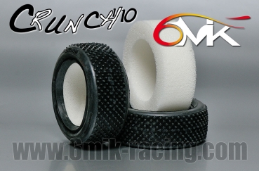6Mik - Crunch 4WD Front Reifen + Einlage (Yellow), Soft (2)