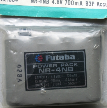 Futaba - Power Pack NR-4 NB  (4,8V - 700mAh)