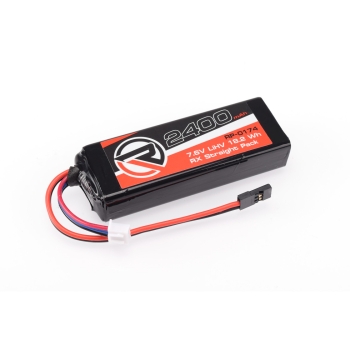 RUDDOG - 2400mAh 7.6V LiHV RX Straight Pack (Fits Associated/Mugen/Sworkz/Xray)
