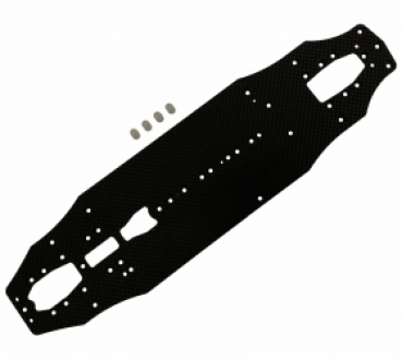 3Racing - Graphite Main Chassis 2.25mm 40 20T für Sakura Ultimate 2014