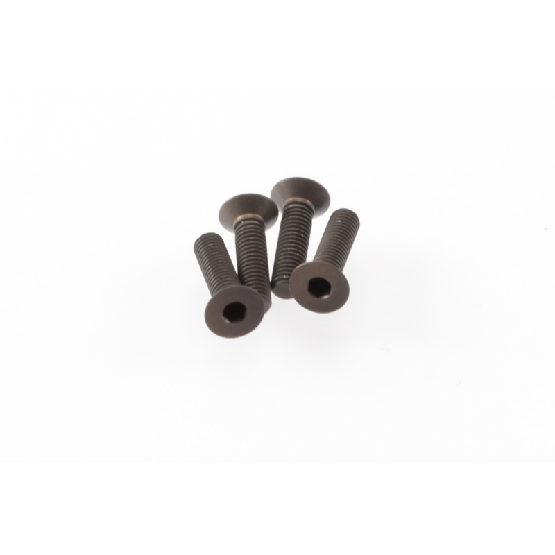 Hiro Seiko - Alloy Hex Socket Flat Head Screw M3x12 [Hard Coated] (4pcs.)
