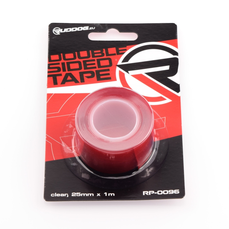 RUDDOG - Double Sided Tape (clear,25mm x 1m)