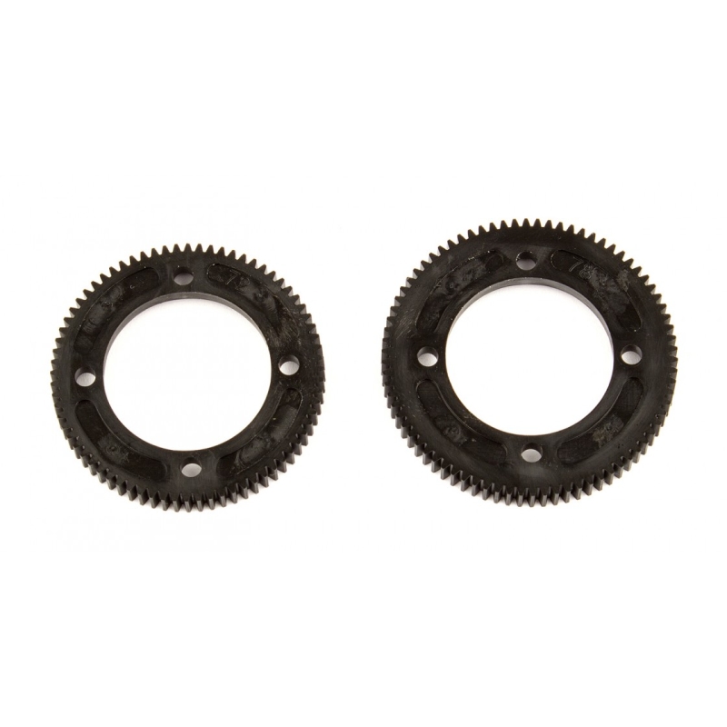 Team Associated - RC10B74 Center Diff Spur Gears, 72T/48P, 78T/48P