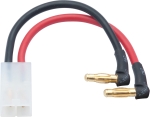 LRP - LiPo Hardcase Adapterstecker, 4mm Buchse auf Tamiya/JST Stecker 90 Winkel