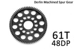 HRC Racing - Hauptzahnrad 48DP, Low Friction, Gefräst, Delrin, Ultra Light, TSW Pro Racing, 61Z